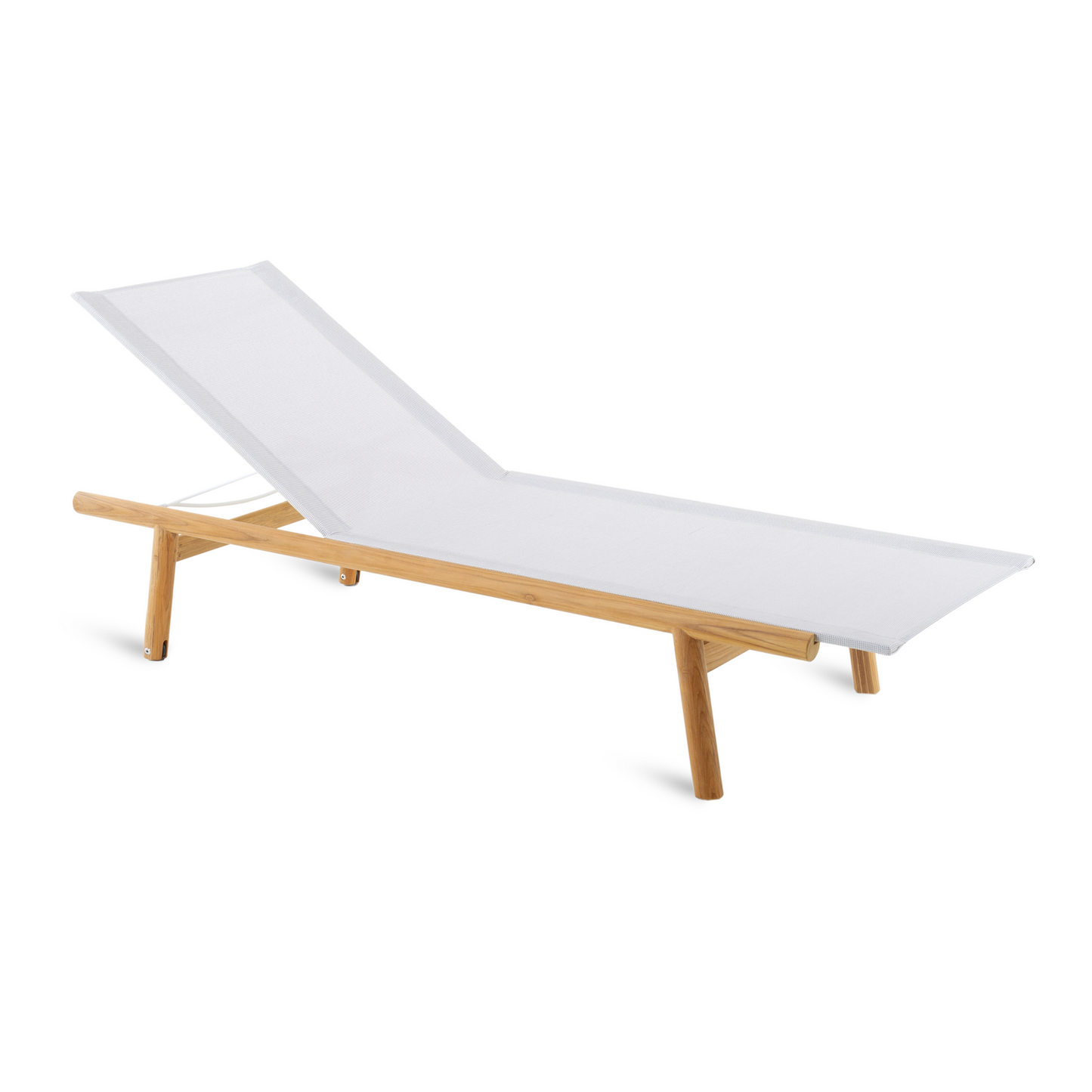 Teak Curved Sunlounger  | Unopiu Pevero | Italianfurniture.com