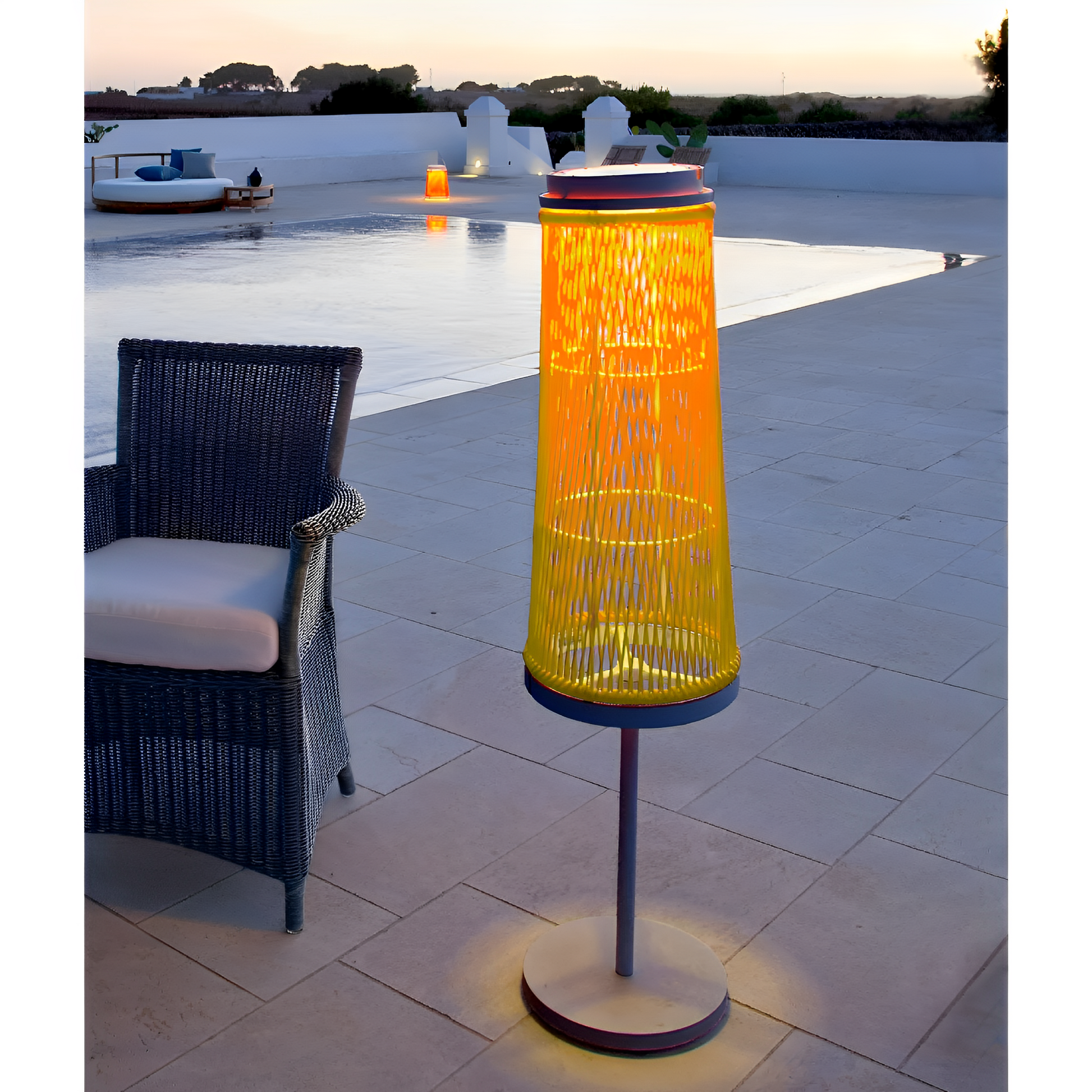 Rope Solar Outdoor Floor Lamp | Unopiu Solare | Italianfurniture.com