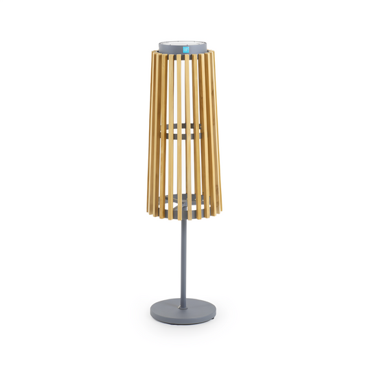 Teak Wireless Outdoor Floor Lamp | Unopiu Solare | Italianfurniture.com