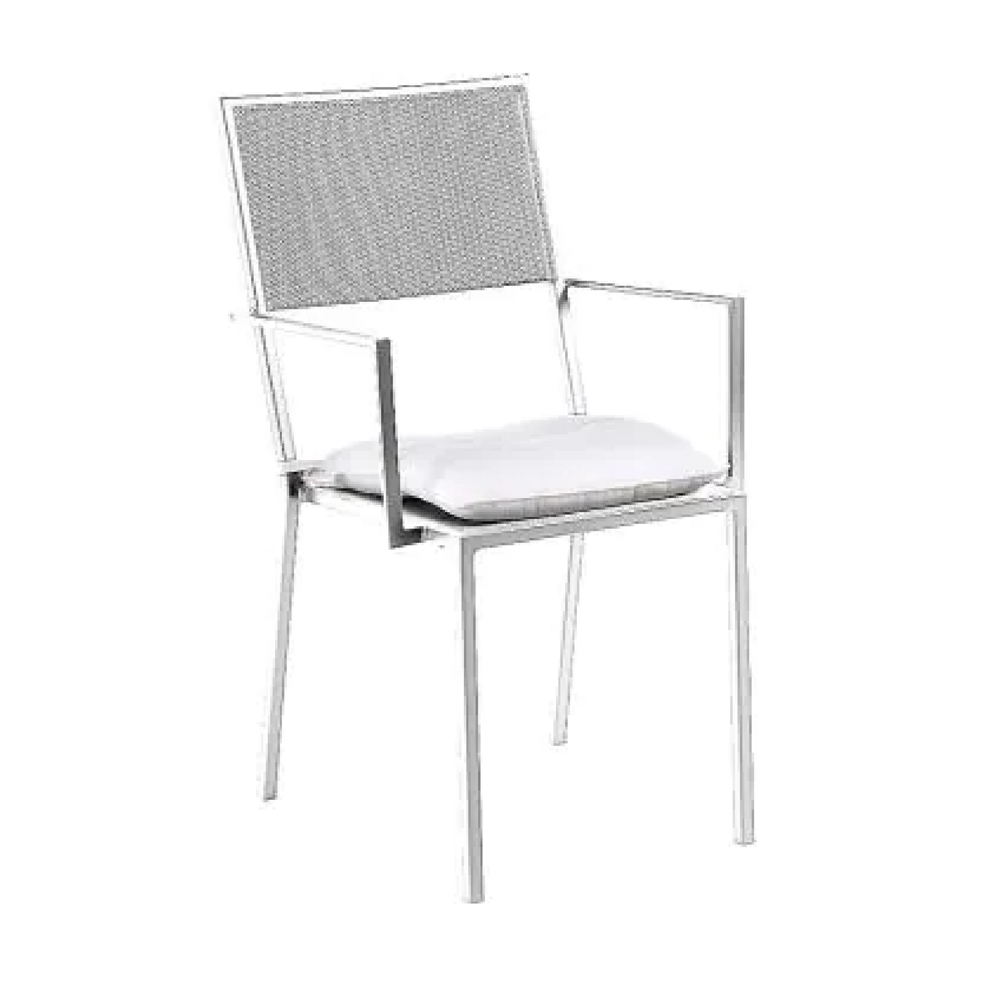 Stackable Iron Outdoor Armchair | Unopiu Conrad | Italianfurniture.com