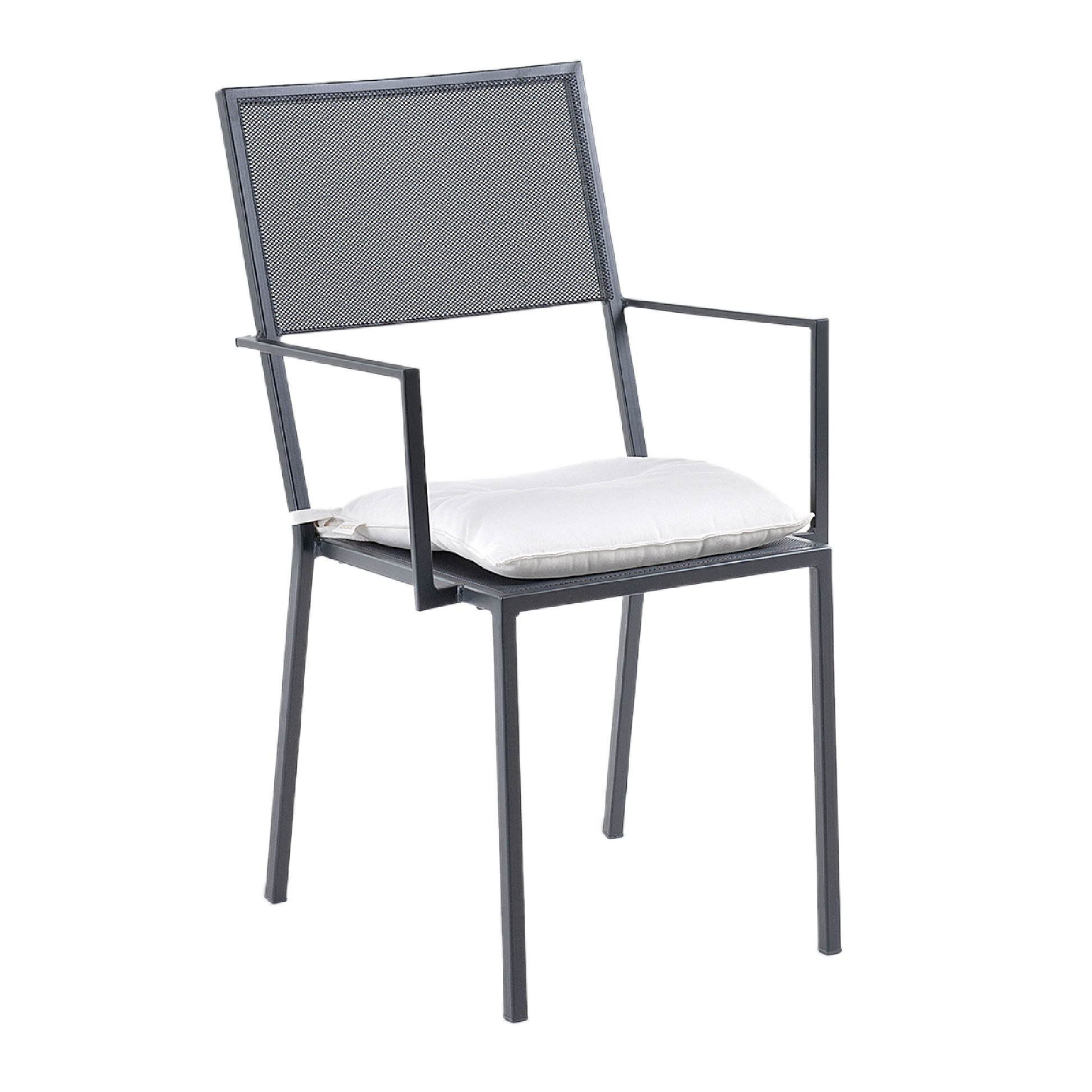 Stackable Iron Outdoor Armchair | Unopiu Conrad | Italianfurniture.com