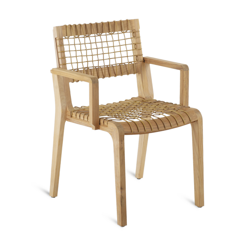 Teak Outdoor Armchair | Unopiu Synthesis | Italianfurniture.com