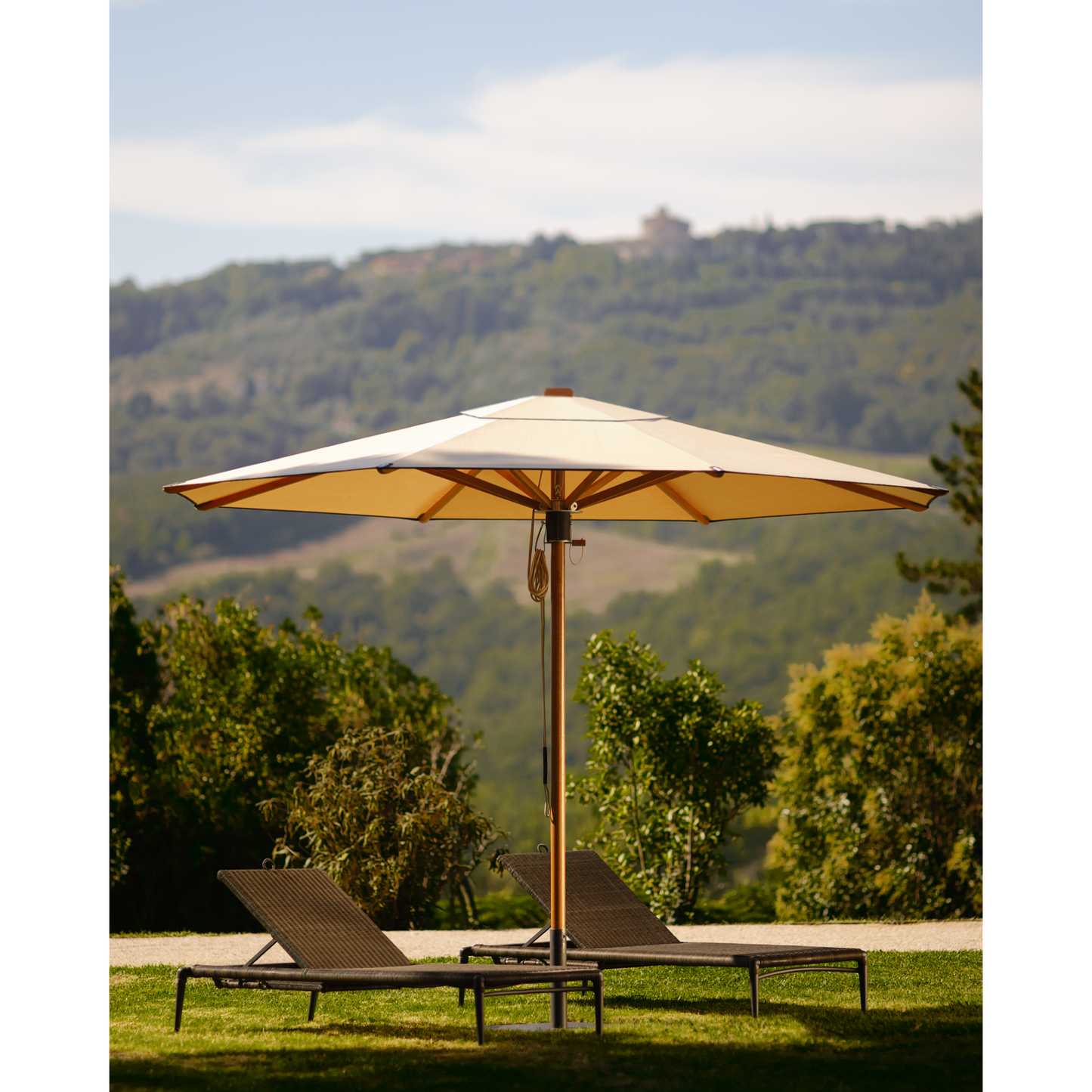 Acylic Outdoor Umbrella | Unopiu Damian | Italianfurniture.com