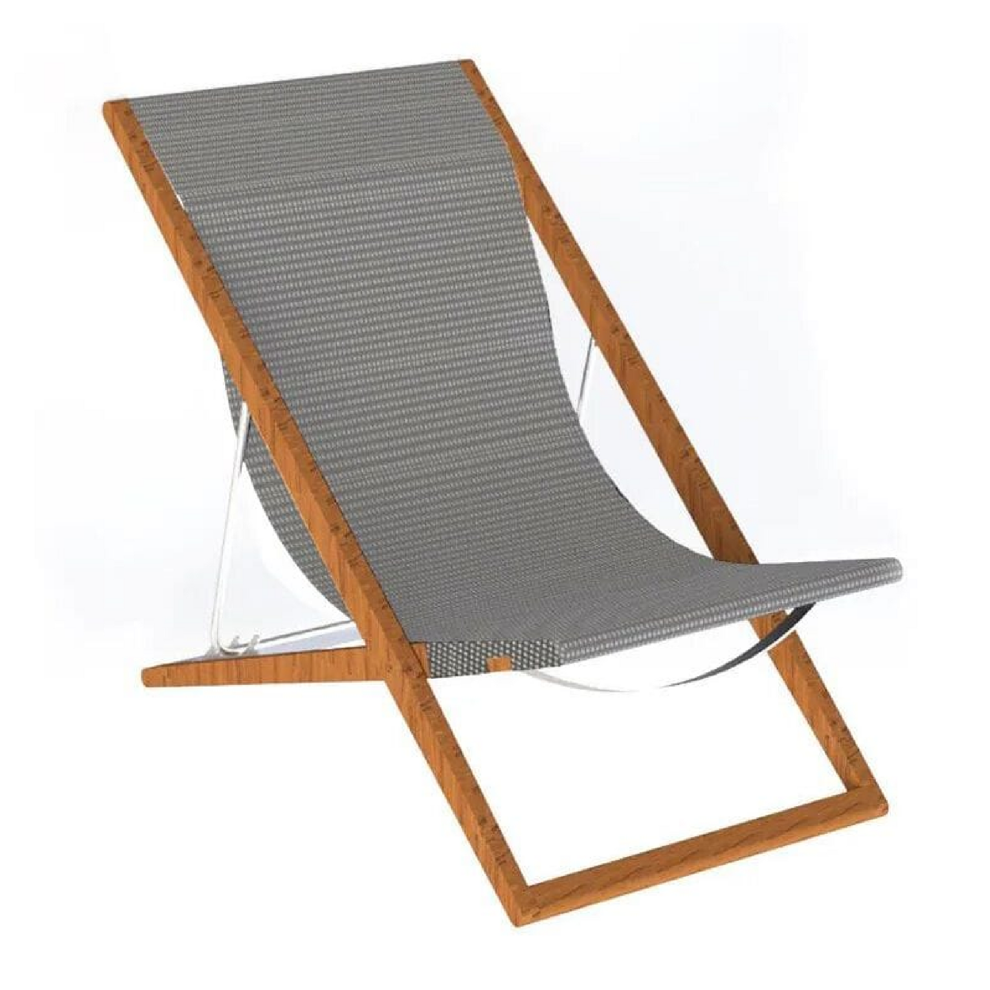 Teak Foldable Outdoor Deck Chair | Unopiu Cosette | Italianfurniture.com