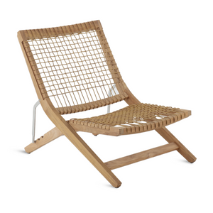 Teak Outdoor Lounge Chair | Unopiu Synthesis | Italianfurniture.com