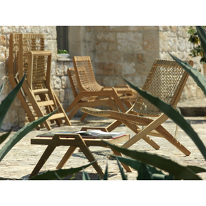 Teak Outdoor Lounge Chair | Unopiu Synthesis | Italianfurniture.com