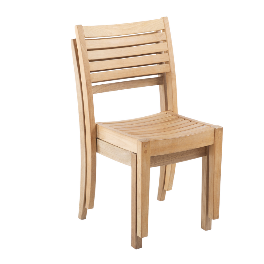 Teak Stackable Outdoor Dining Chair | Unopiu Chelsea | Italianfurniture.com