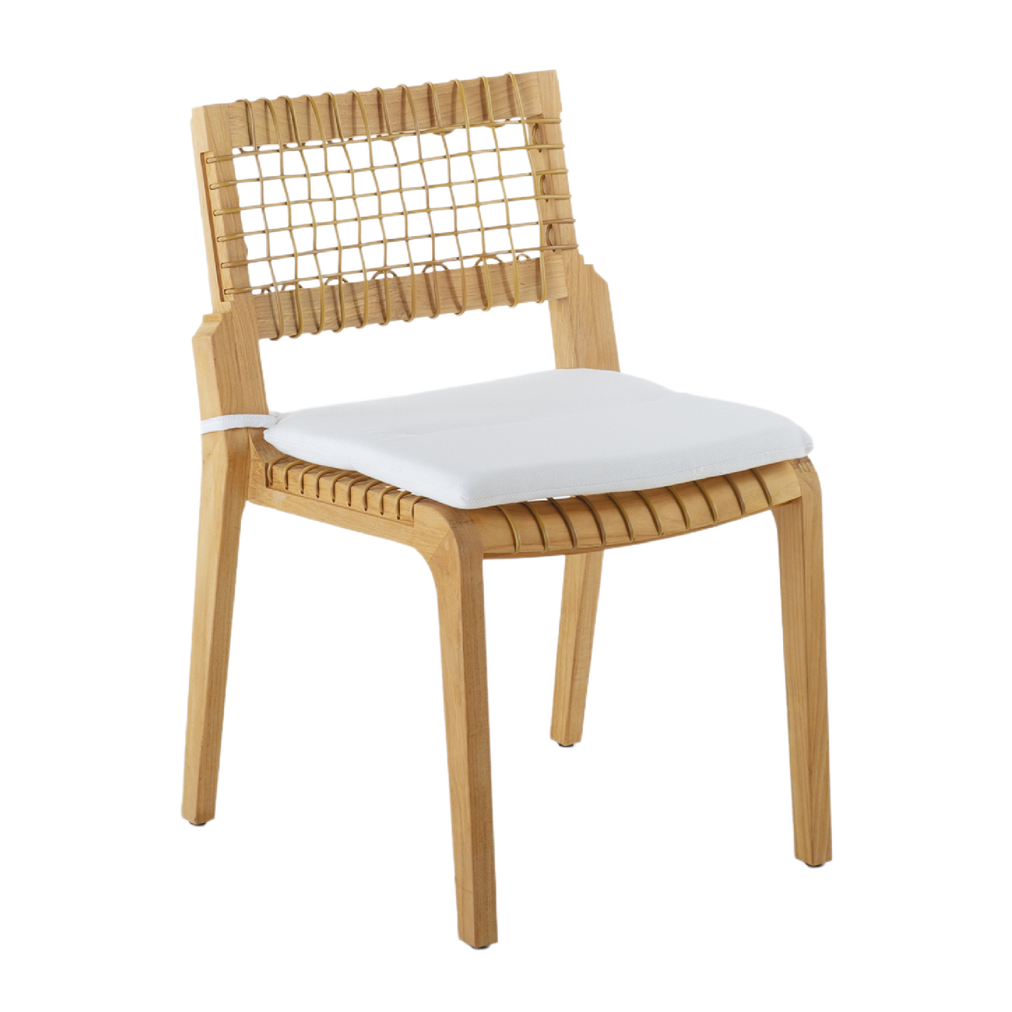 Teak Stackable Outdoor Chair | Unopiu Synthesis | Italianfurniture.com