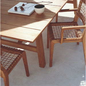 Teak Stackable Outdoor Chair | Unopiu Synthesis | Italianfurniture.com