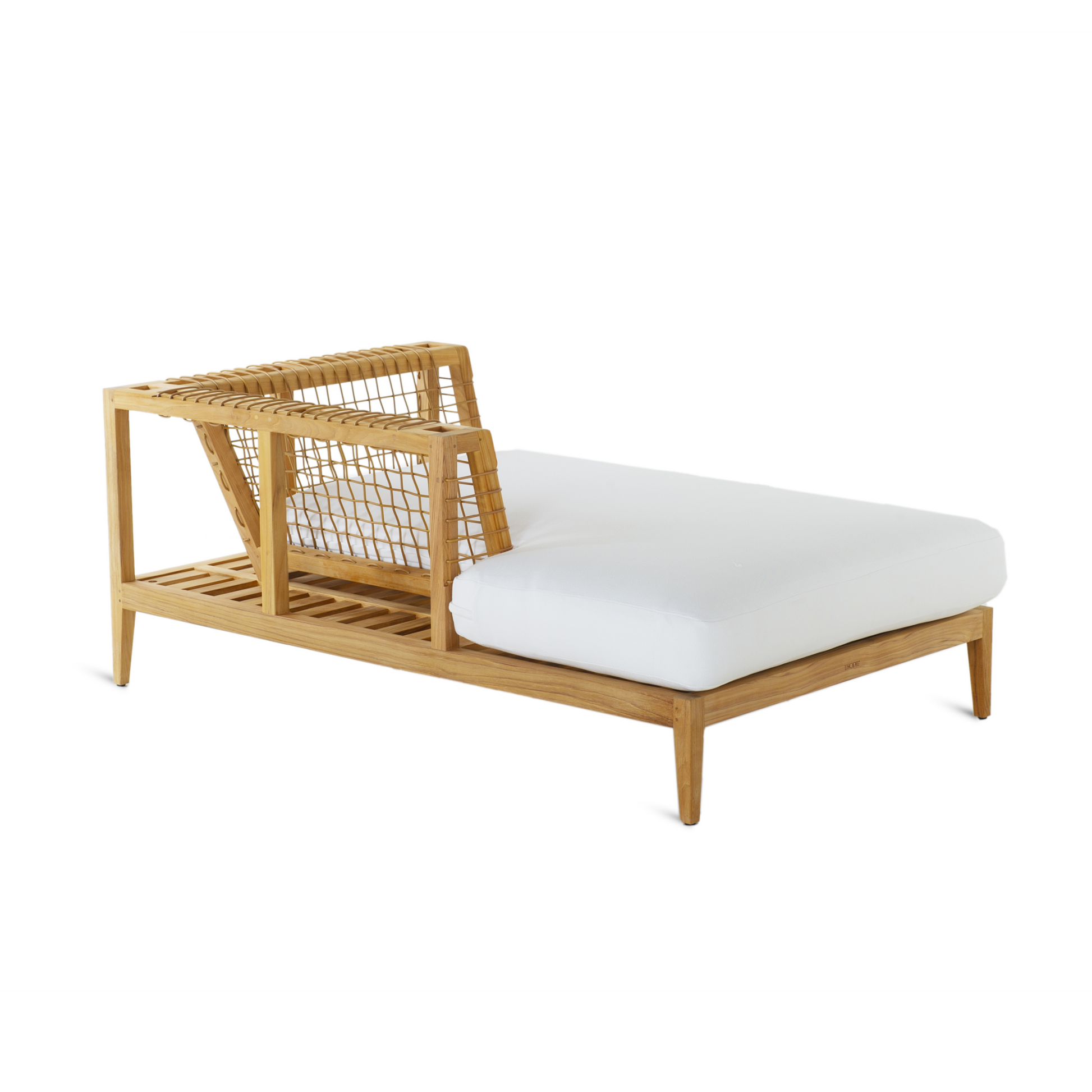 Teak Right Outdoor Chaise Lounge | Unopiu Synthesiss | Italianfurniture.com