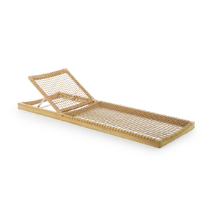 Folding Teak Outdoor Sun Bed | Unopiu Titanic | Italianfurniture.com