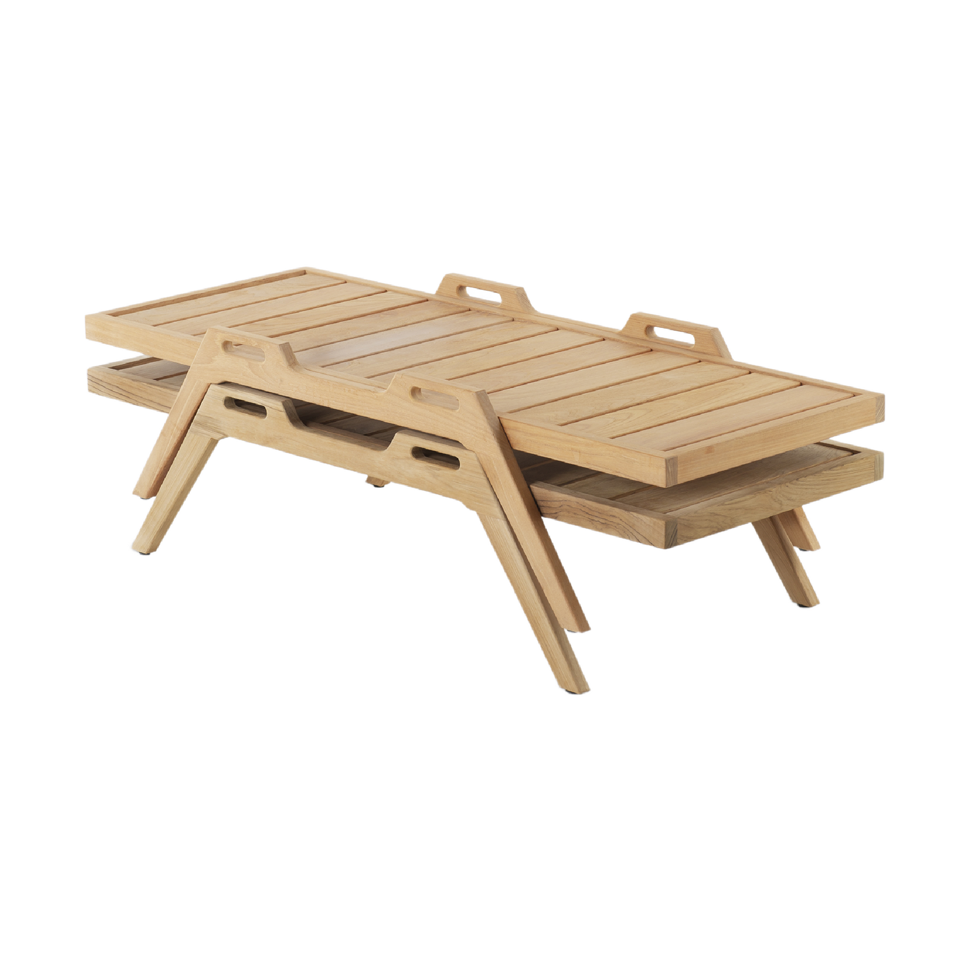 Teak Outdoor Table With Handles | Unopiu Synthesis | Italianfurniture.com