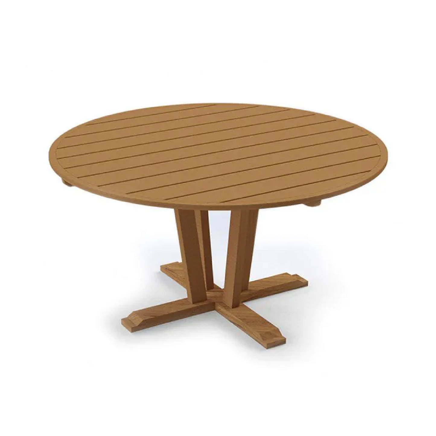 Round Teak Outdoor Dining Table | Unopiu Synthesis | Italianfurniture.com