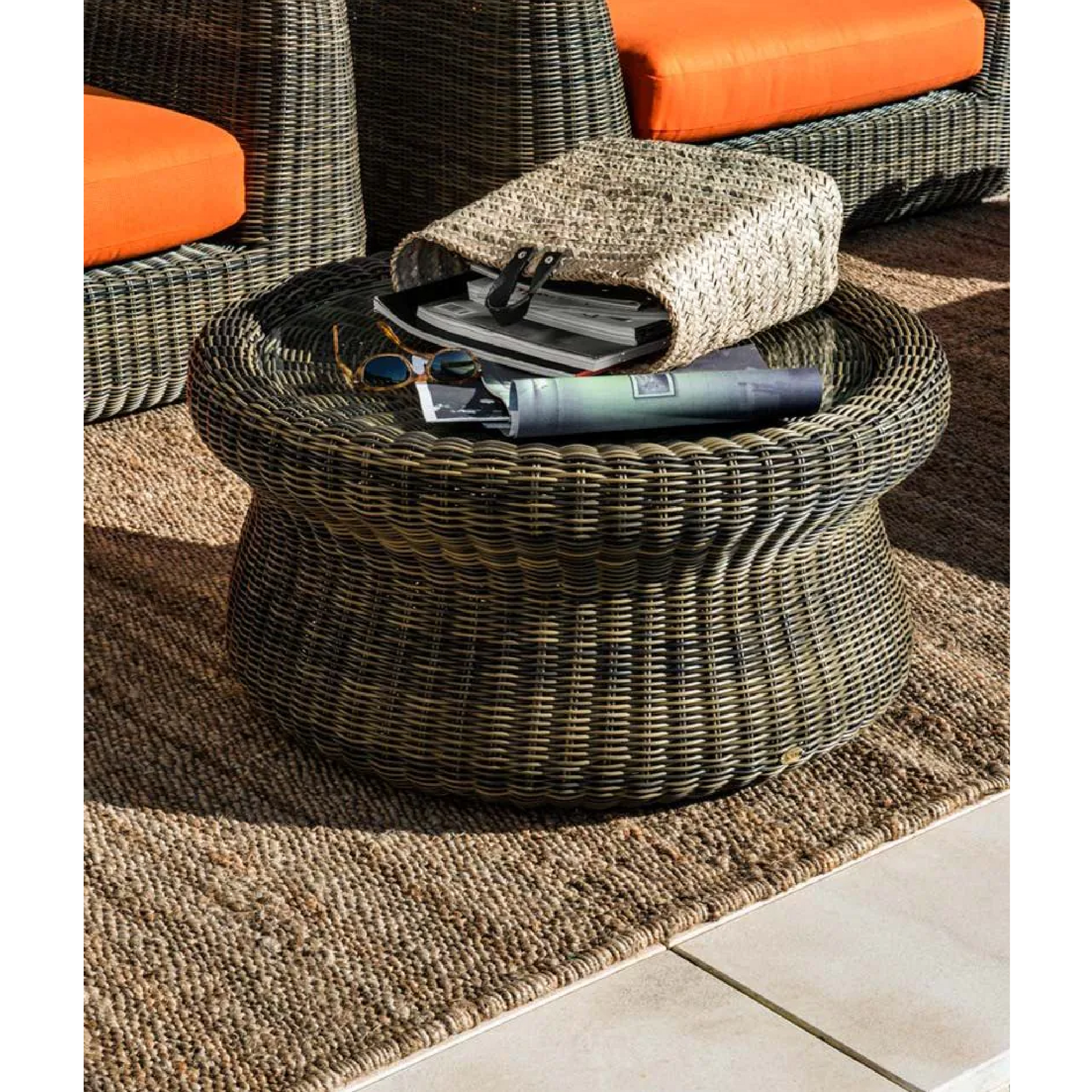 Outdoor Low Round Coffee Table | Unopiu Agorà | Italianfurniture.com