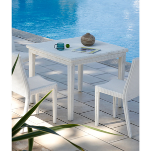 Woven Square Outdoor Dining Table | Unopiu Agorà | Italianfurniture.com