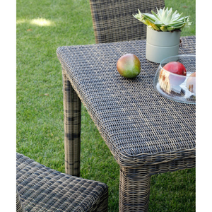 Woven Square Outdoor Dining Table | Unopiu Agorà | Italianfurniture.com