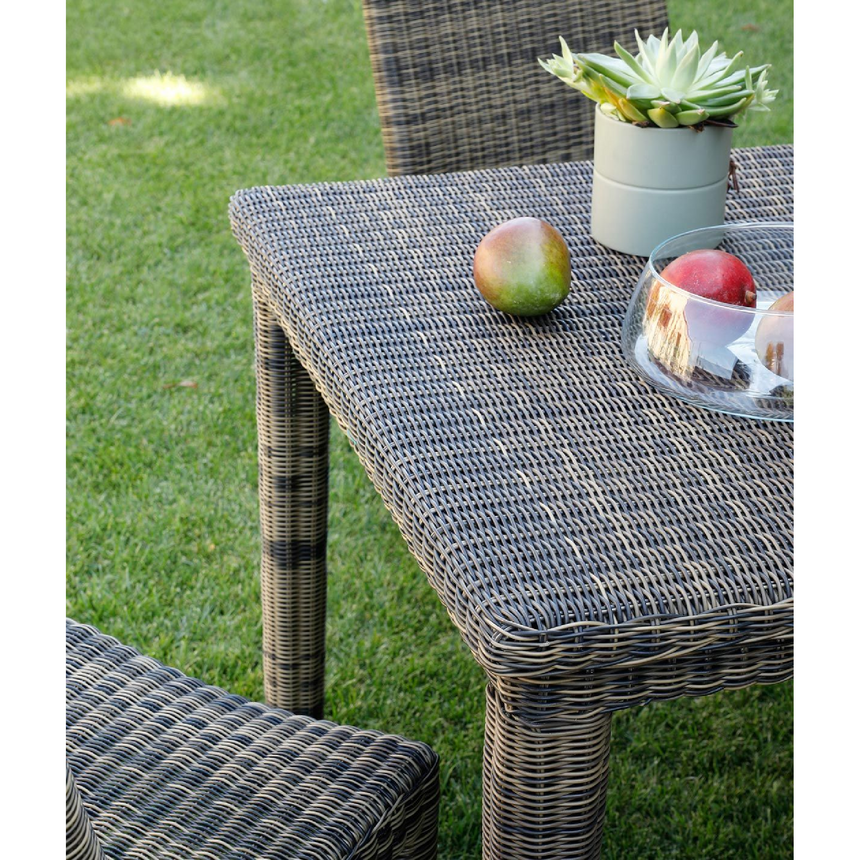 Woven Square Outdoor Dining Table | Unopiu Agorà | Italianfurniture.com