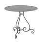 Metal Round OutdoorTable | Unopiu Aurora | Italianfurniture.com