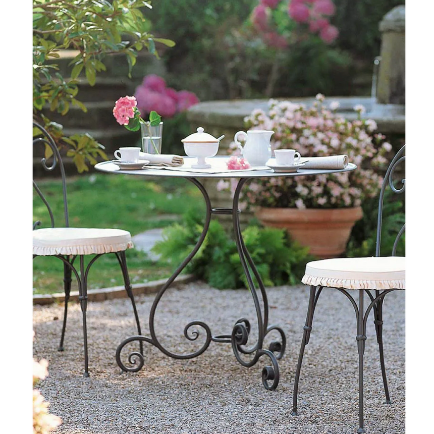 Metal Round Outdoor Table | Unopiu Aurora | Italianfurniture.com