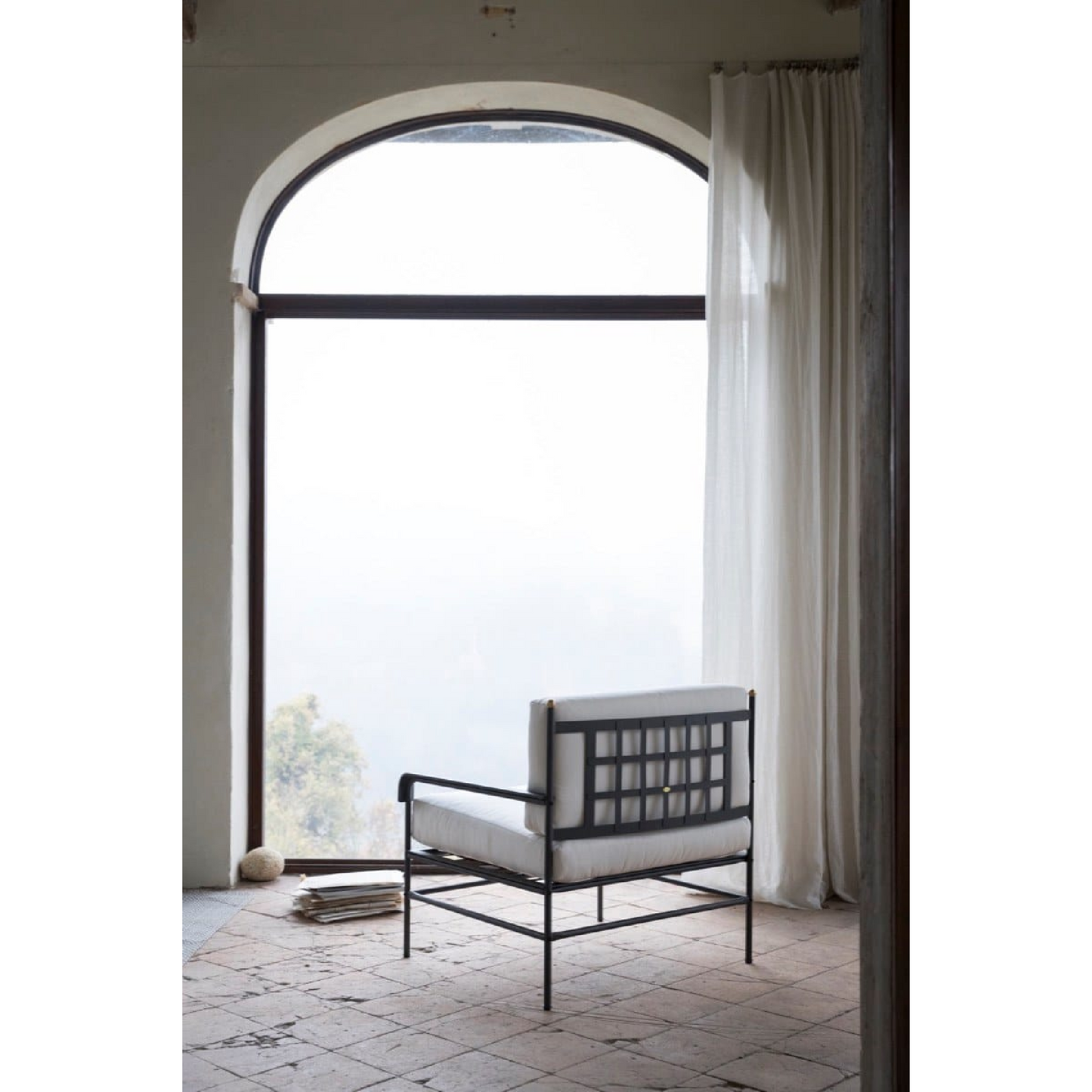 Iron Outdoor Lounge Chair | Unopiu Toscana | Italianfurniture.com