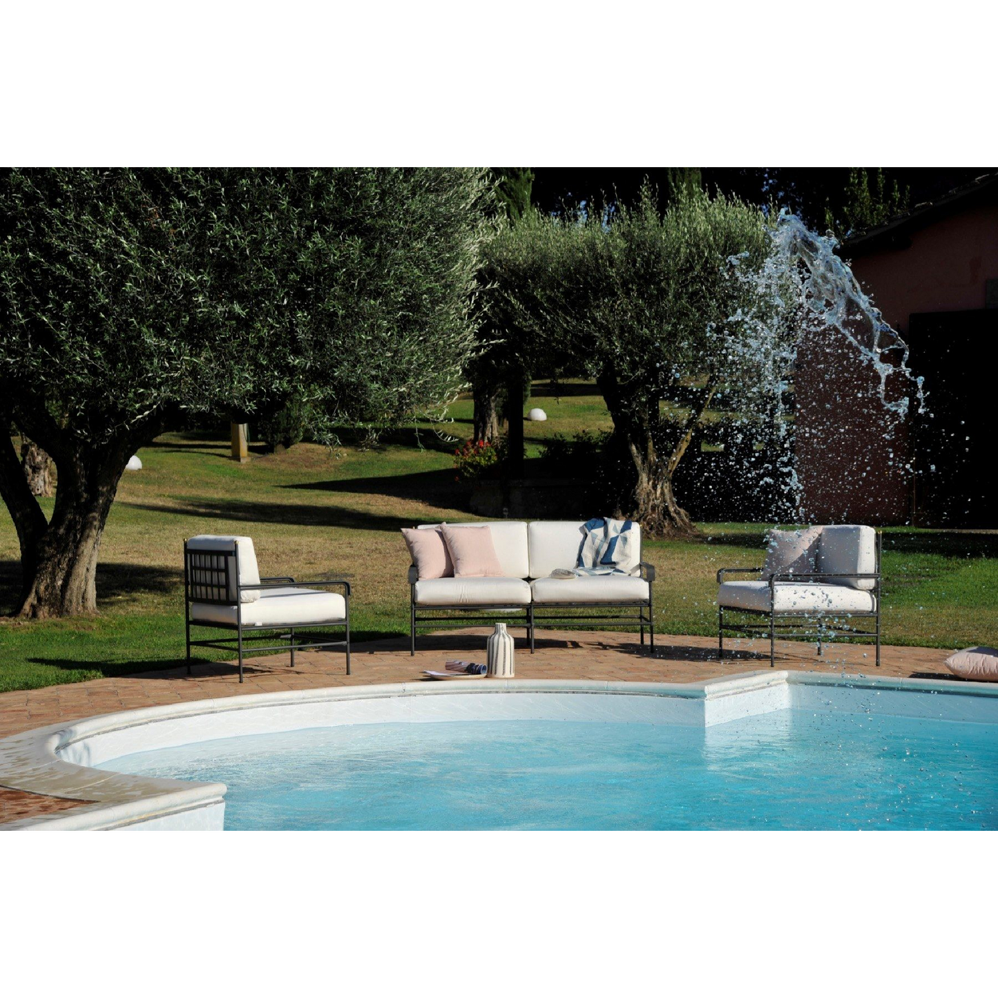 Iron Outdoor Lounge Chair | Unopiu Toscana | Italianfurniture.com