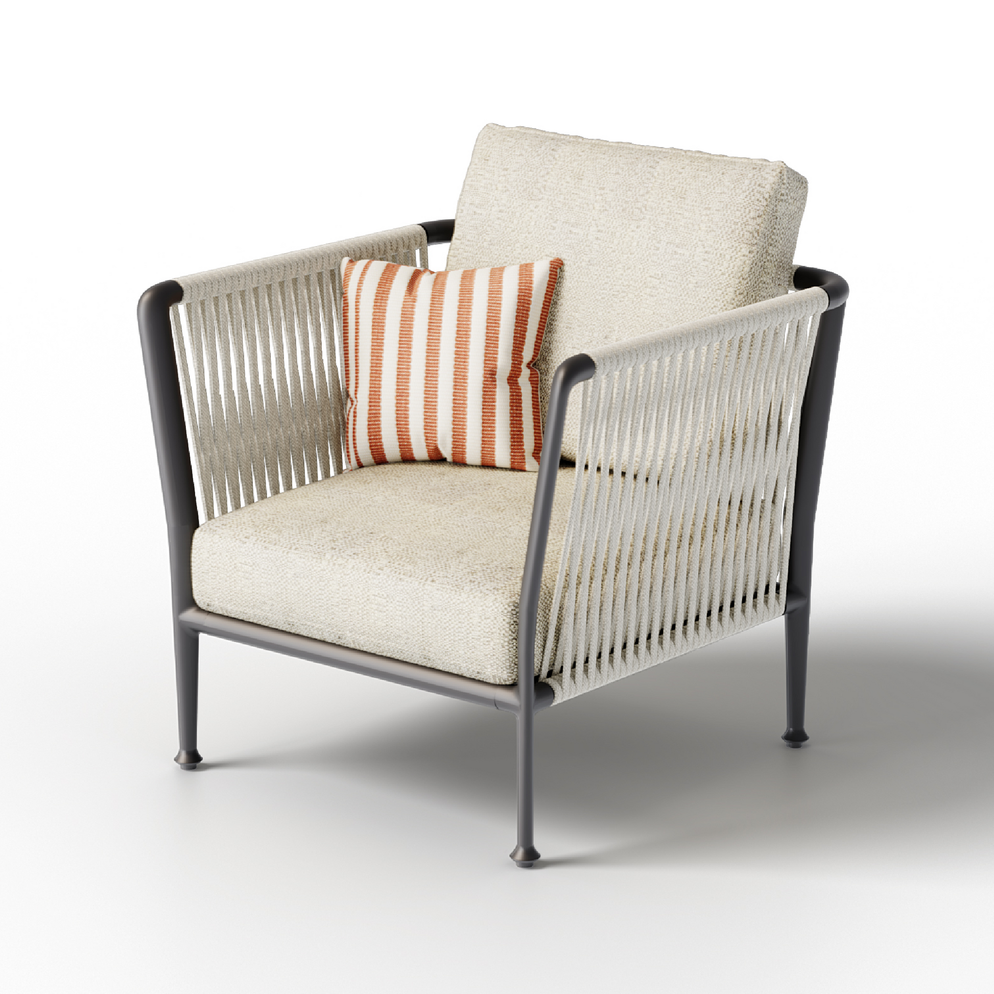 Outdoor Aluminum Armchair | Unopiu Treble | Italianfurniture.com