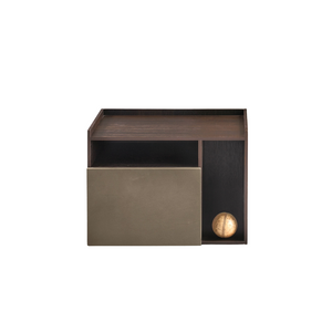 Right Compartment Oak Nightstand | Lema Tip