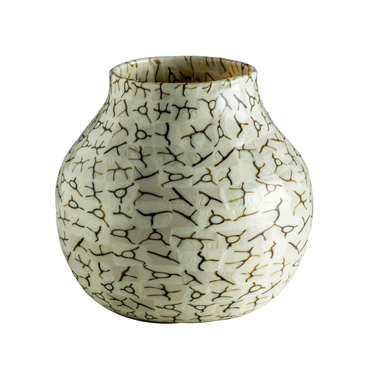 Graphic Print Glass Vase | Venini Coccio | Italianfurniture.com