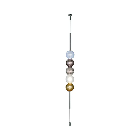 Glass Spheres Pendant Lamp Plug-In | Venini Abaco | Italianfurniture.com