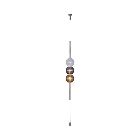 Triple Glass Spheres Pendant Lamp | Venini Abaco | Italianfurniture.com