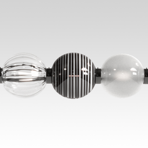 Triple Glass Spheres Pendant Lamp | Venini Abaco | Italianfurniture.com