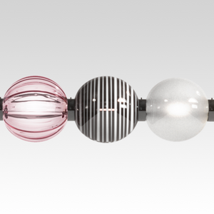 Triple Glass Spheres Pendant Lamp | Venini Abaco | Italianfurniture.com