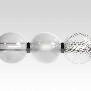 Triple Glass Spheres Pendant Lamp | Venini Abaco | Italianfurniture.com