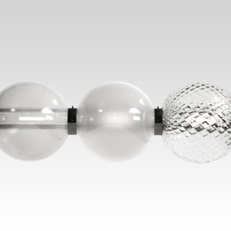 Triple Glass Spheres Pendant Lamp | Venini Abaco | Italianfurniture.com