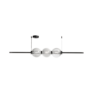 Triple Glass Spheres Pendant Lamp | Venini Abaco | Italianfurniture.com