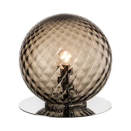 Cross Pattern Round Table Lamp | Venini Balloton | Italianfurniture.com