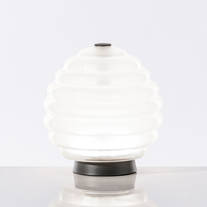 Fluted Glass Rechargeable Table Lamp | Venini Deco | Italianfurniture.com