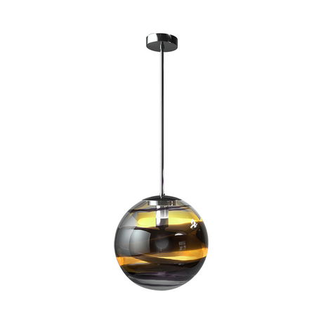 Black Swirl Round Pendant Lamp S | Venini Rotondo | Italianfurniture.com