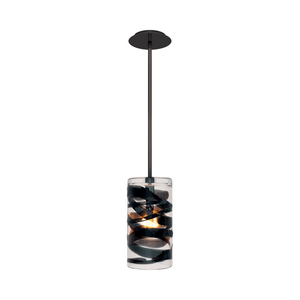 Cylindrical Glass Pendant Lamp | Venini Cilindro | Italianfurniture.com