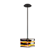 Black Swirl Square Pendant Lamp | Venini Parallelo | Italianfurniture.com