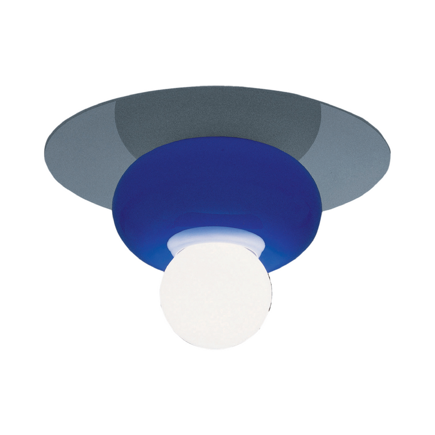 Blue Glass Ceiling Lamp | Venini Firenze  | Italianfurniture.com