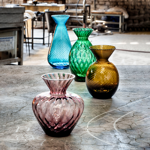 Slim Rounded Glass Vase | Venini Gemme Rigadin | Italianfurniture.com