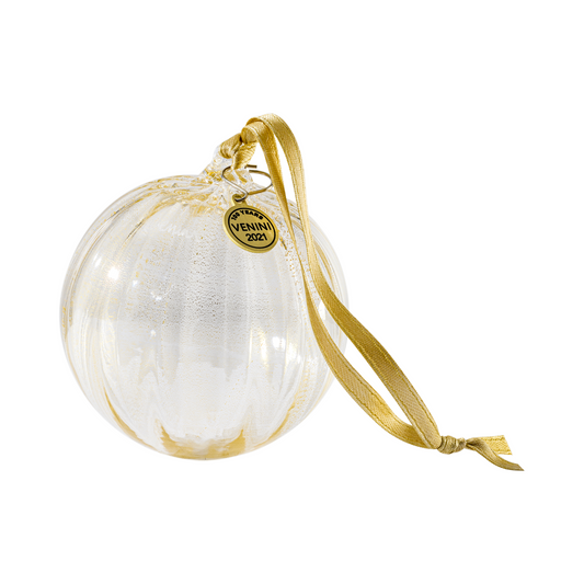 Glass Orb Christmas Ornament | Venini Santa Balloton | Italianfurniture.com