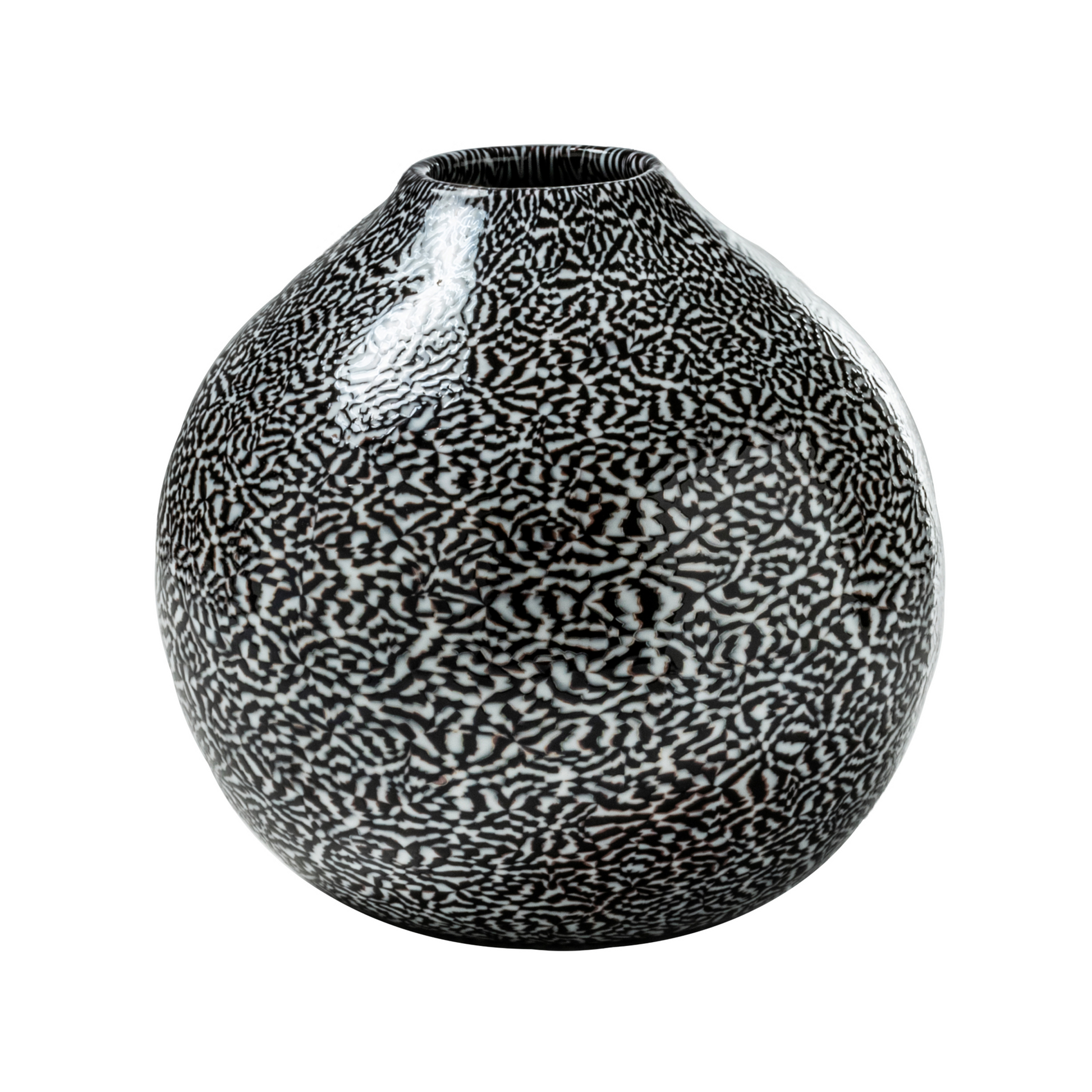 Round Glass Patterned Vase | Venini Dama | Italianfurniture.com