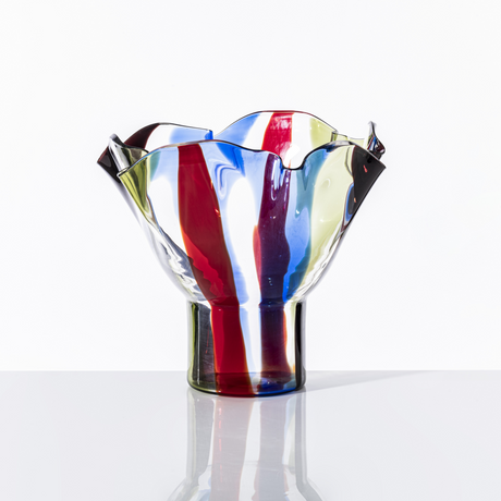 Multi-Colored Glass Organic Vase | Venini Kukinto | Italianfurniture.com