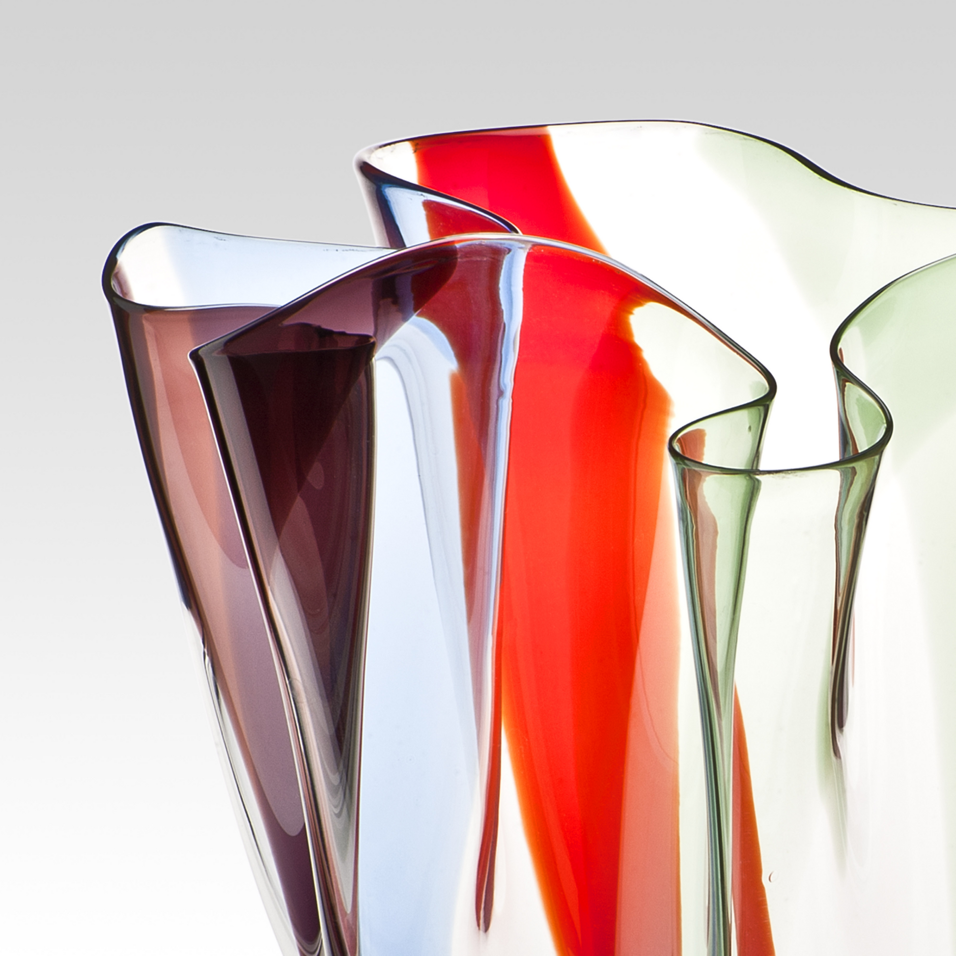 Multi-Colored Glass Organic Vase | Venini Kukinto | Italianfurniture.com