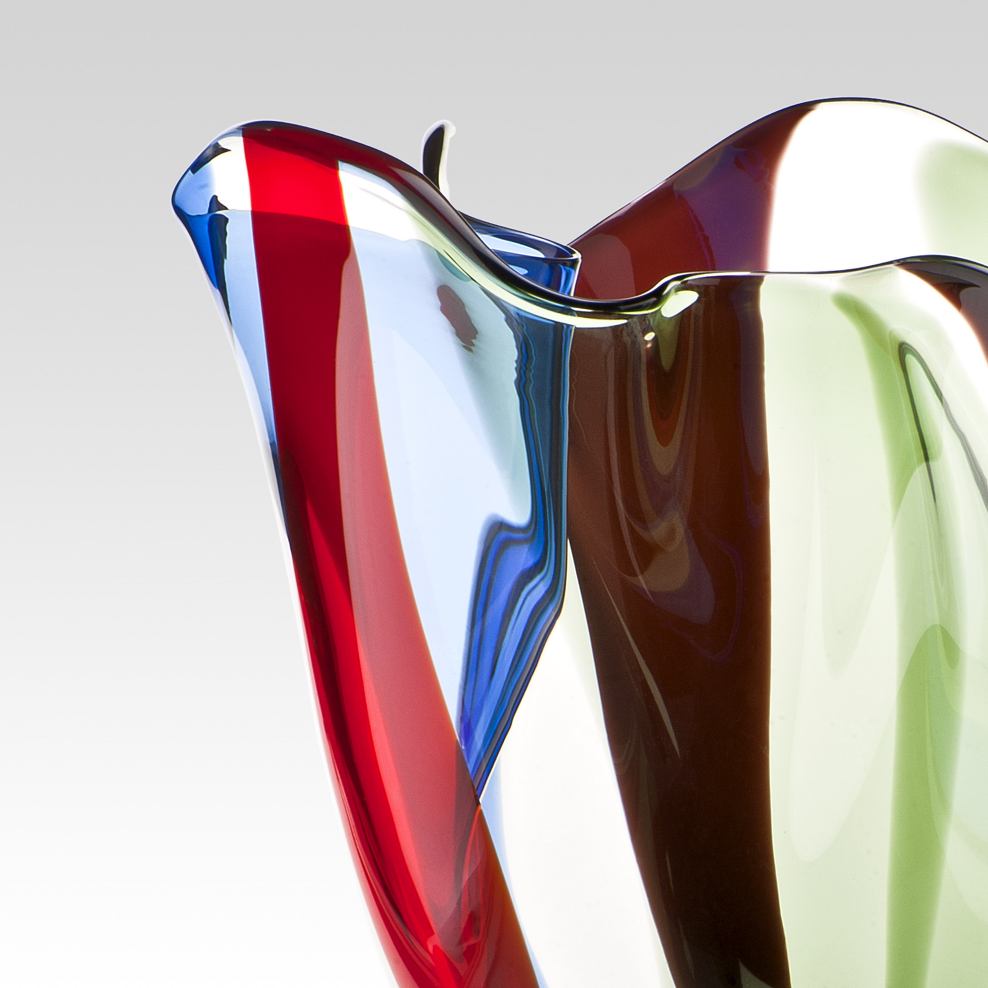 Multi-Colored Glass Organic Vase | Venini Kukinto | Italianfurniture.com