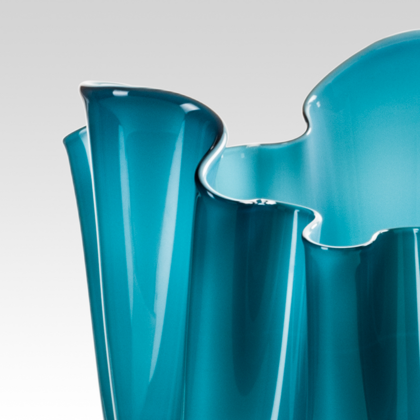 Wrinkled Glass Vase | Venini Fazzoletto | Italianfurniture.com