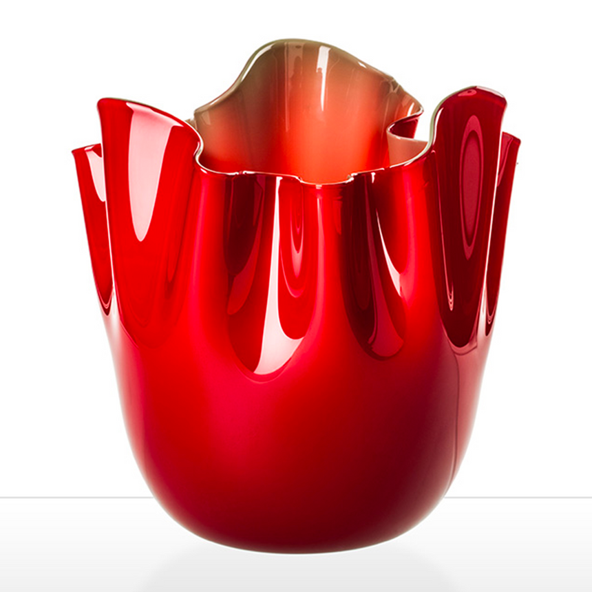 Wrinkled Glass Vase | Venini Fazzoletto | Italianfurniture.com