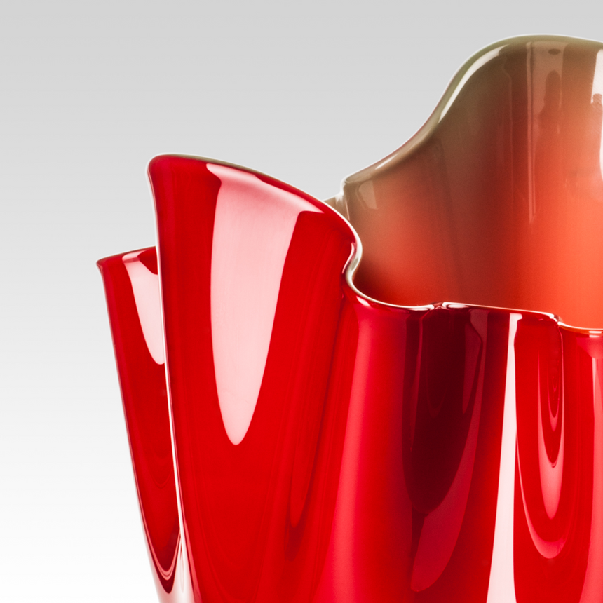 Wrinkled Glass Vase | Venini Fazzoletto | Italianfurniture.com